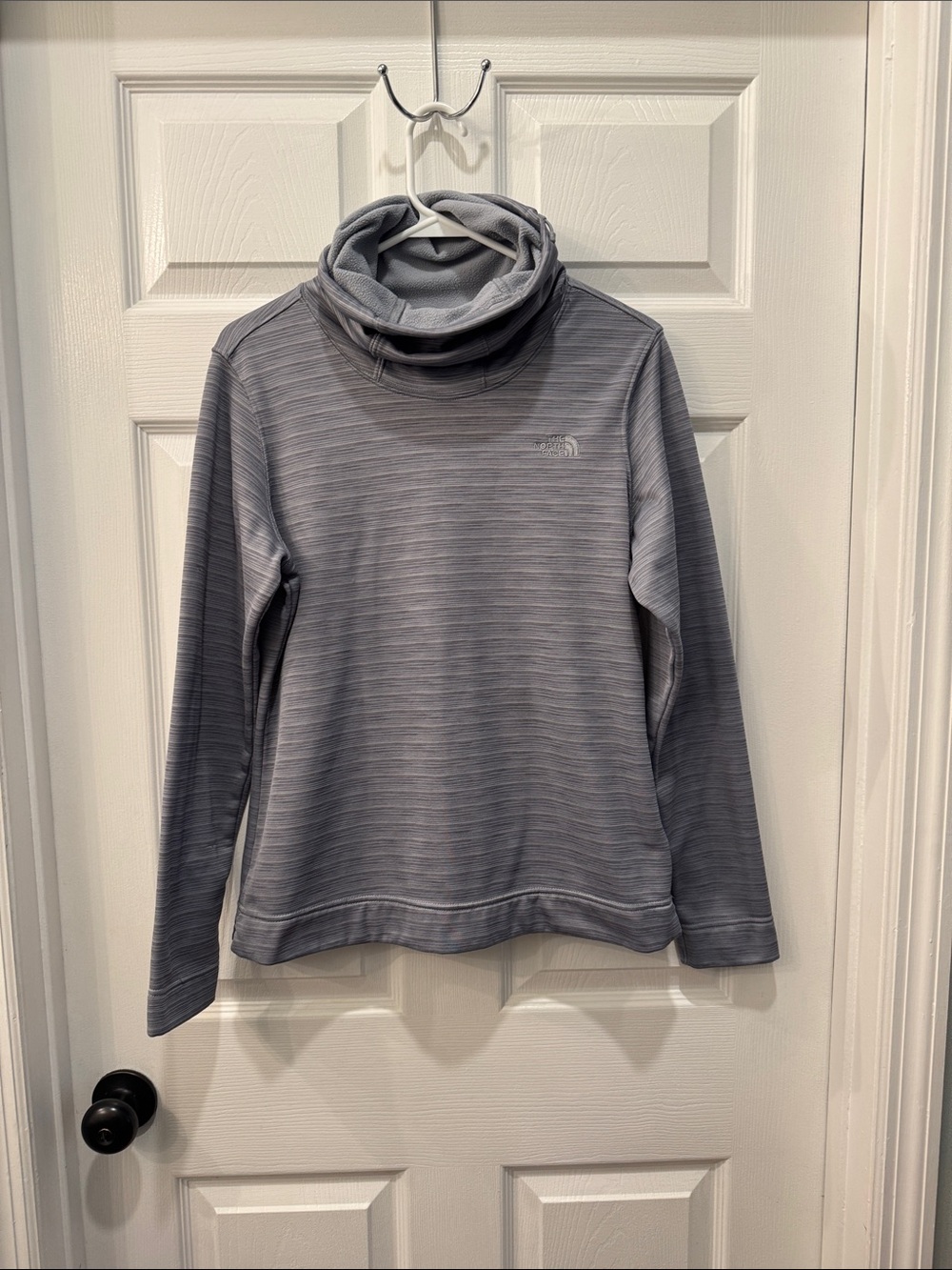 The North Face Heather Gray Funnel Neck Pullover